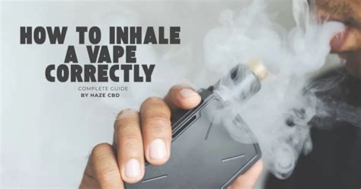 Are you meant to inhale vape?