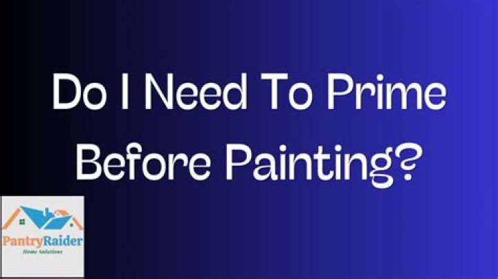 Do I need to prime before painting?