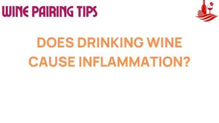 Does drinking wine cause inflammation?