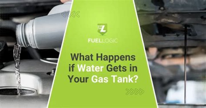 How can you tell if there is water in your gas tank?