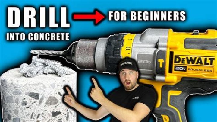 How do you drill into concrete without cracking it?