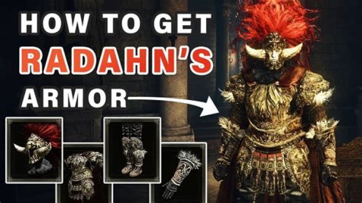 How do you get Radhan's armor?