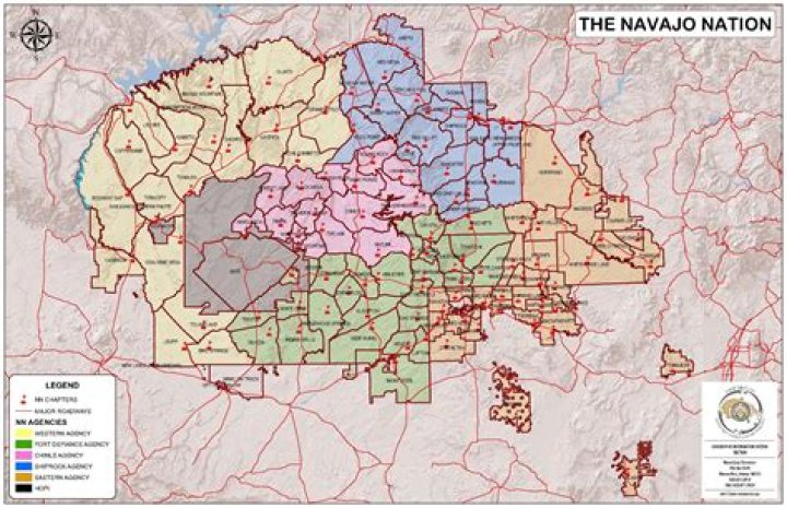 How much is land on the Navajo Nation?
