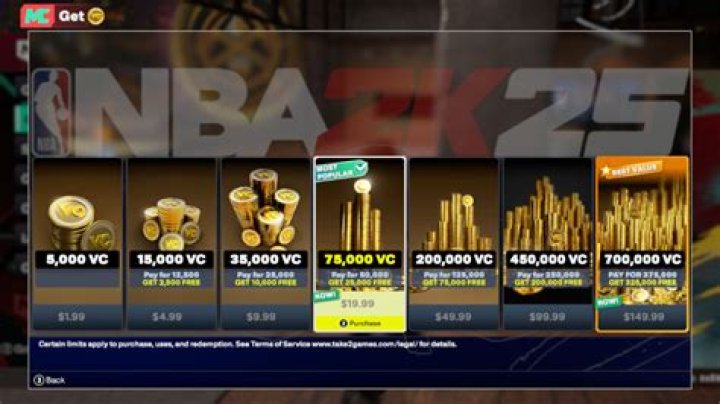 How much VC does 50 dollars get you 2K22?