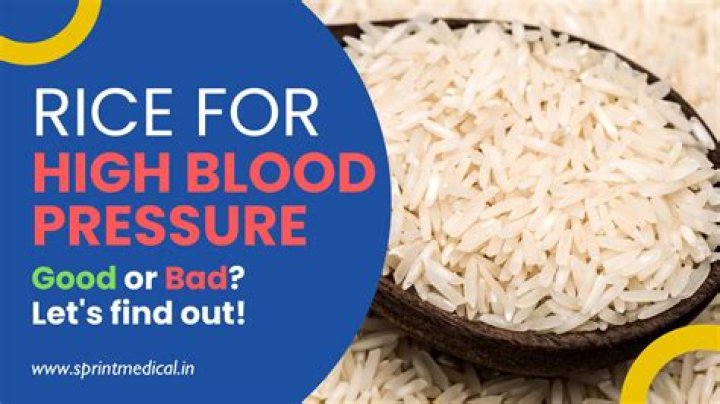 Is white rice bad for blood pressure?