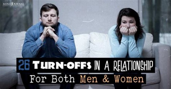 What are some turn-offs in a relationship?