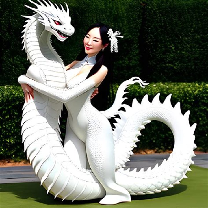 What does a white Chinese dragon mean?