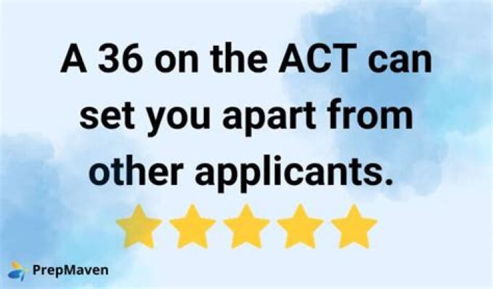 What happens if you get a 36 on the ACT?