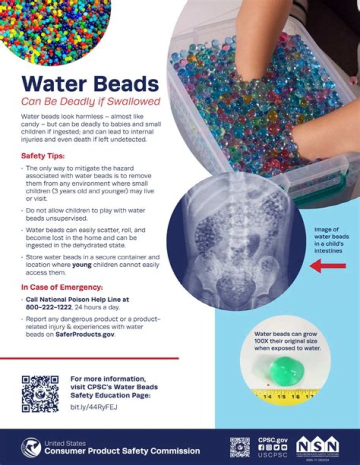 What if a child swallows a water bead?
