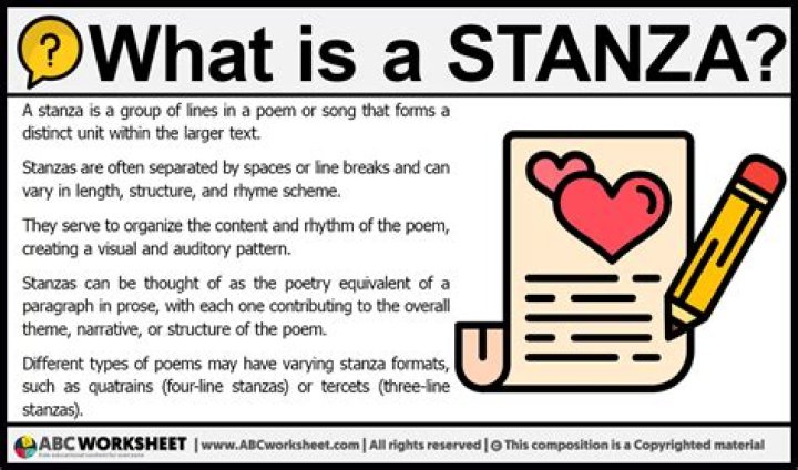 What is a sestet stanza?