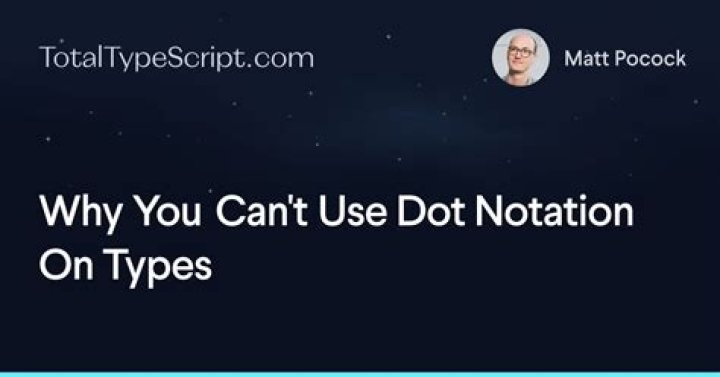 What is dot notation in TypeScript?