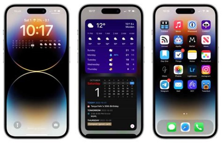 What is under a phone screen?