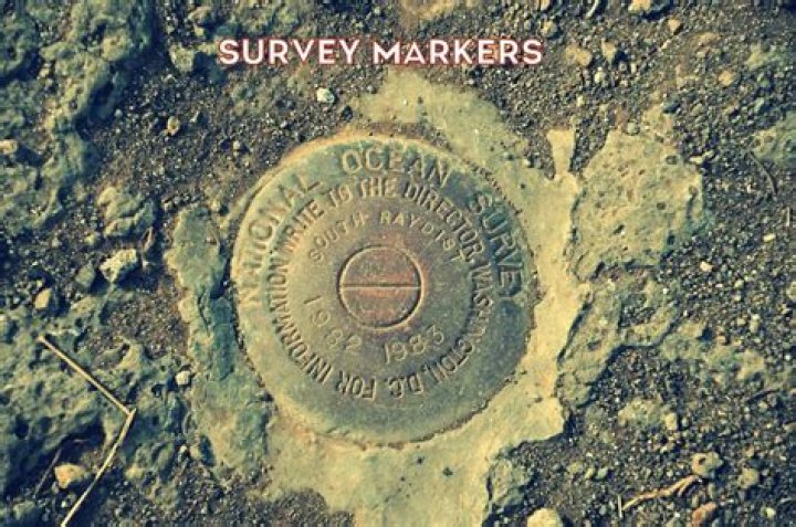 What kind of markers do surveyors use?