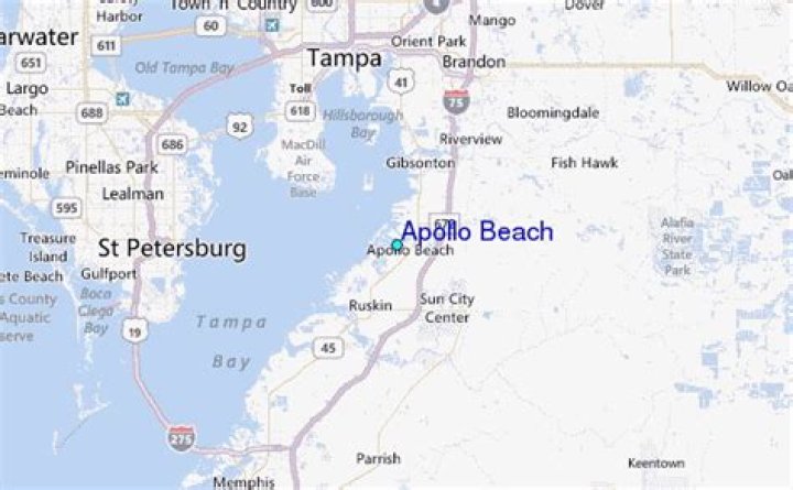 Where is the beach in Apollo Beach?