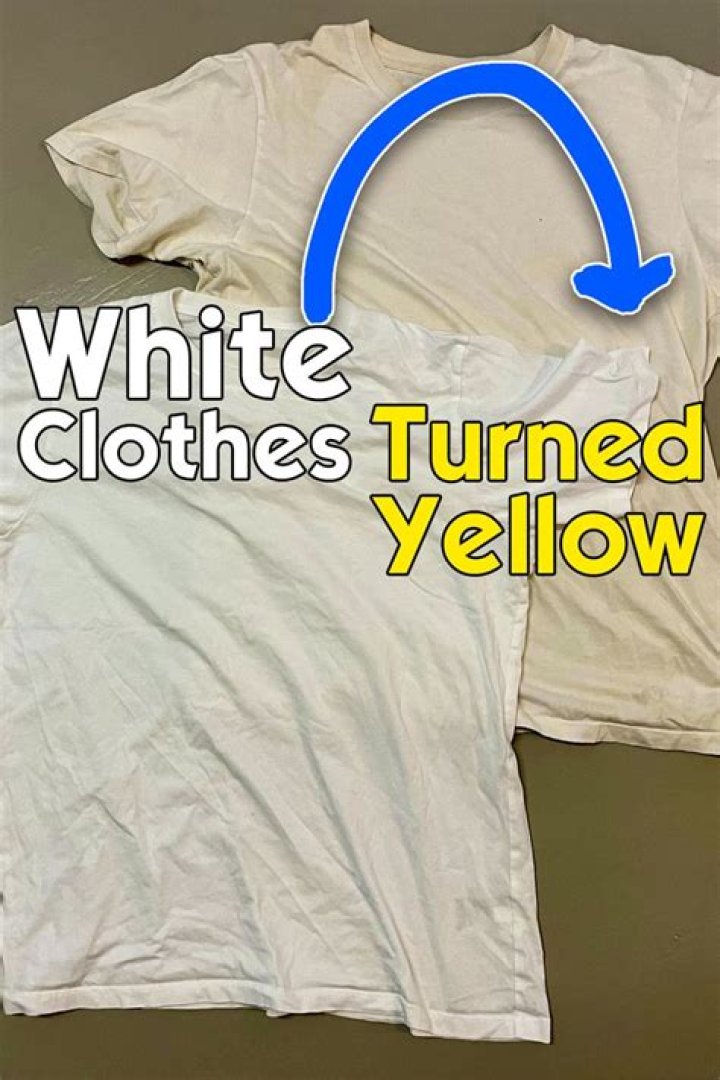 Why do my white shirts turn yellow in the closet?